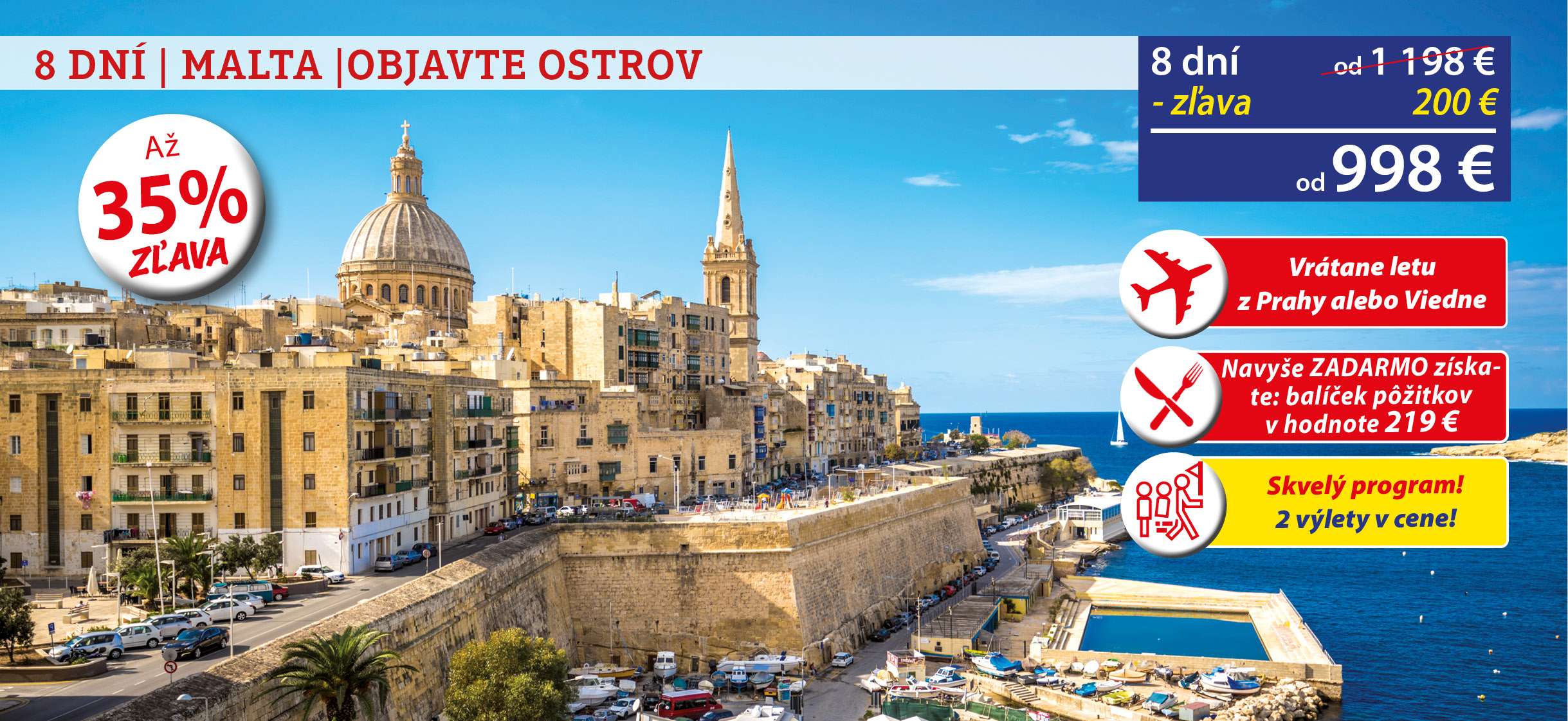 2025 MT Malta - objavte ostrov