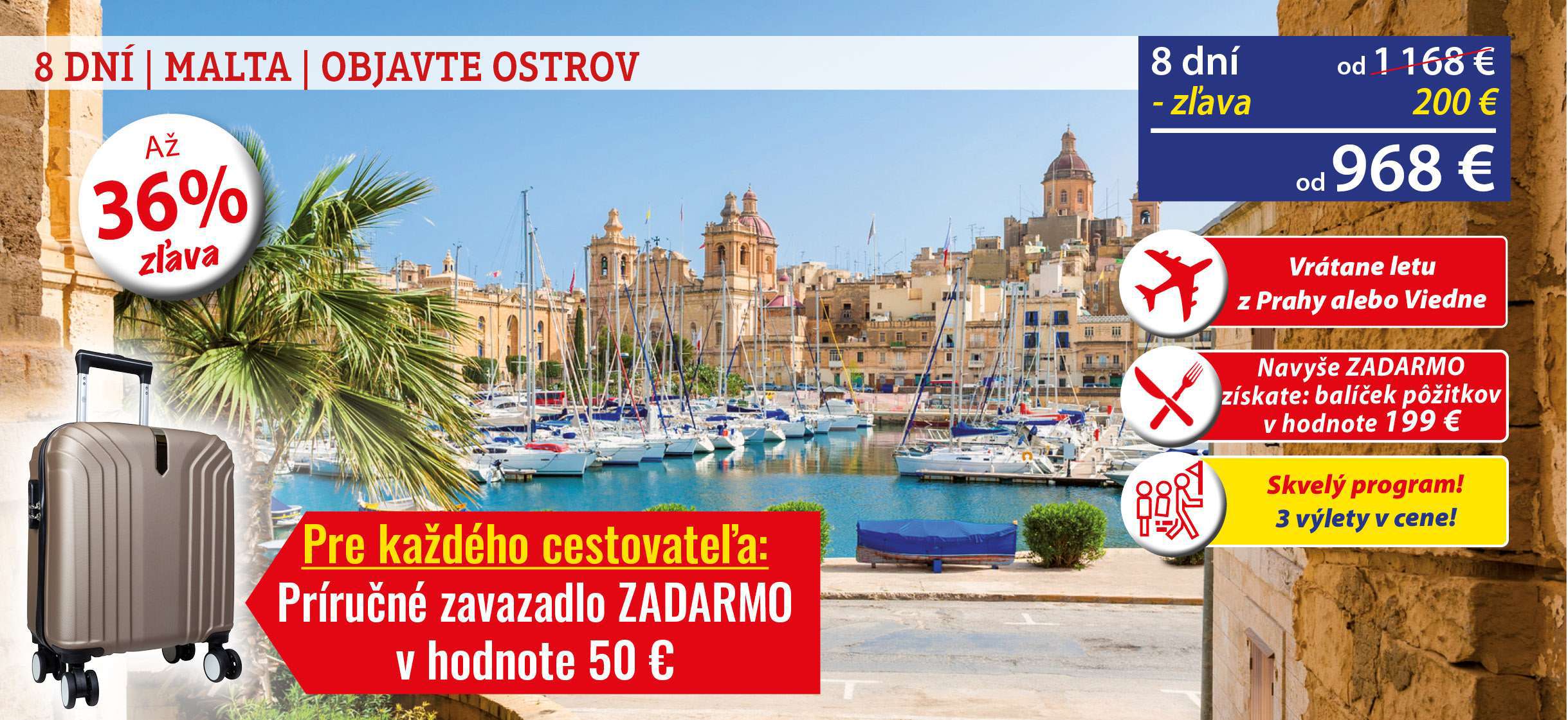 2025 MT Malta - objavte ostrov